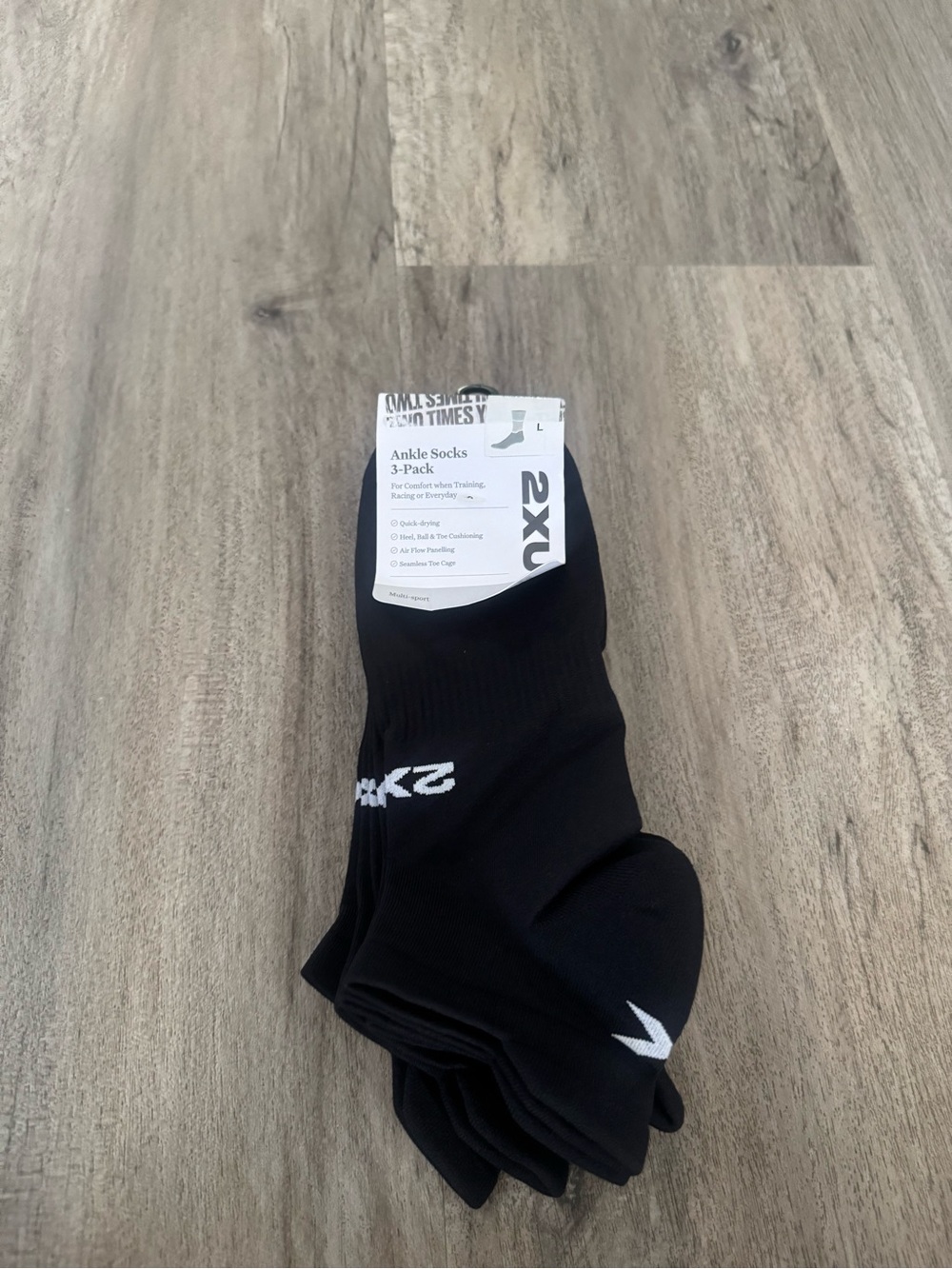 2XU ANKLE 3 PACK SOCKS